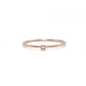 Rose Gold & Diamond Stacking Ring