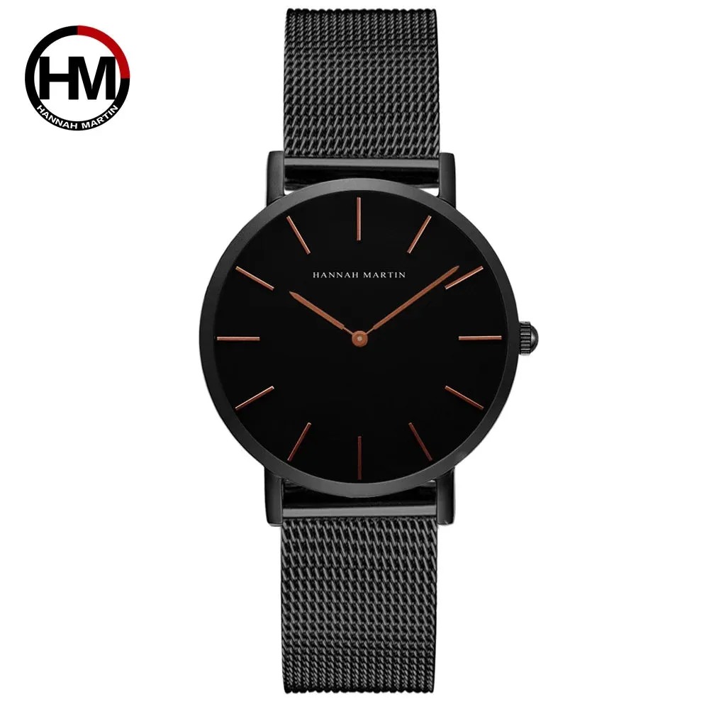Rose Gold Mesh Women's Watch Set