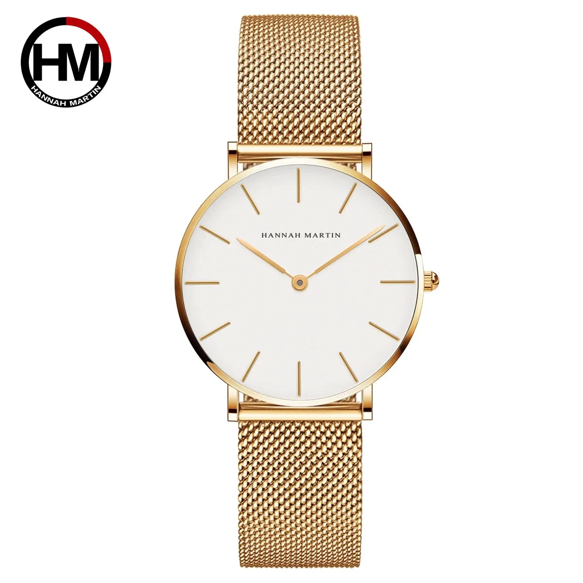 Rose Gold Mesh Women's Watch Set