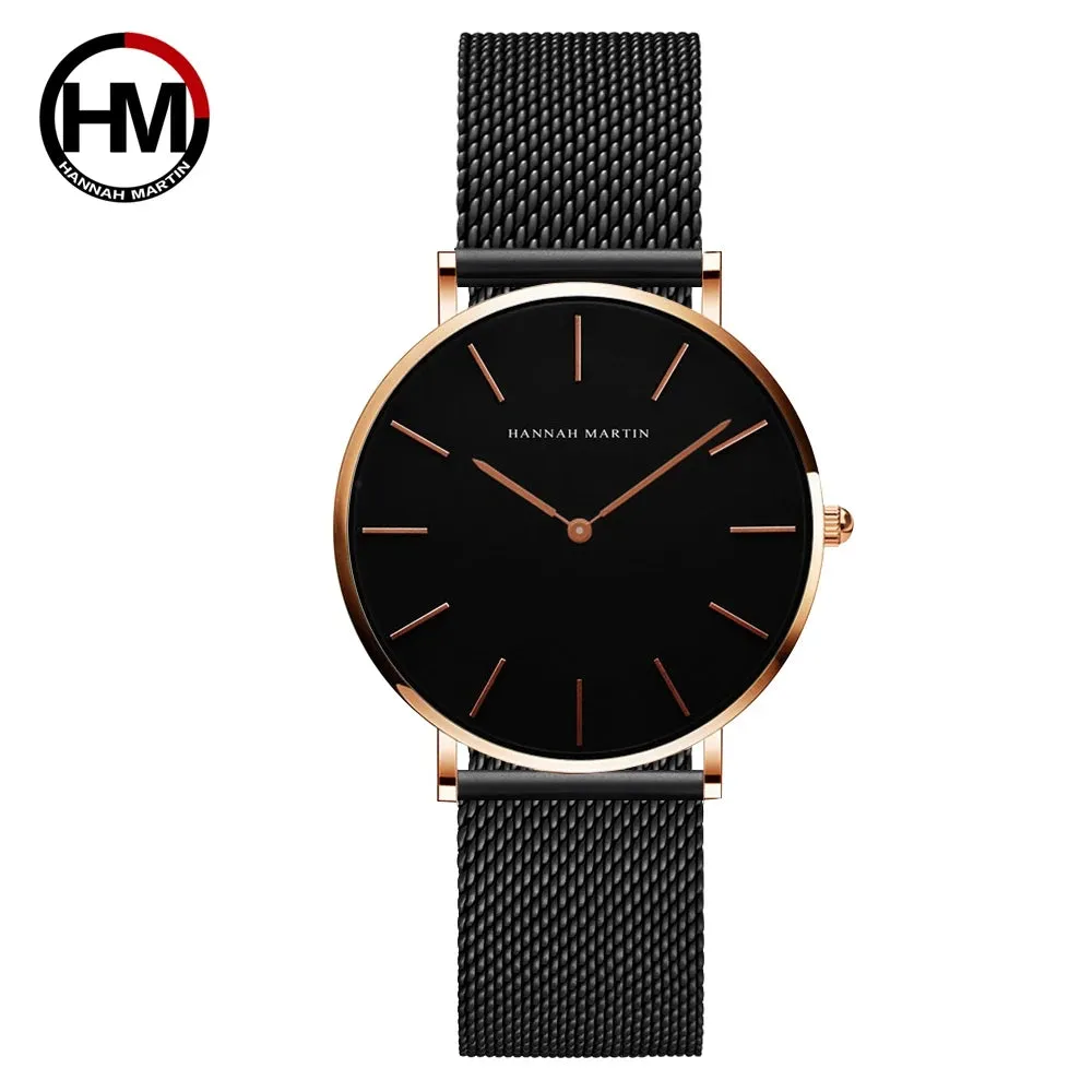 Rose Gold Mesh Women's Watch Set