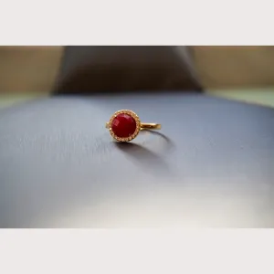 Ruby Red Gemstone Ring-Sale