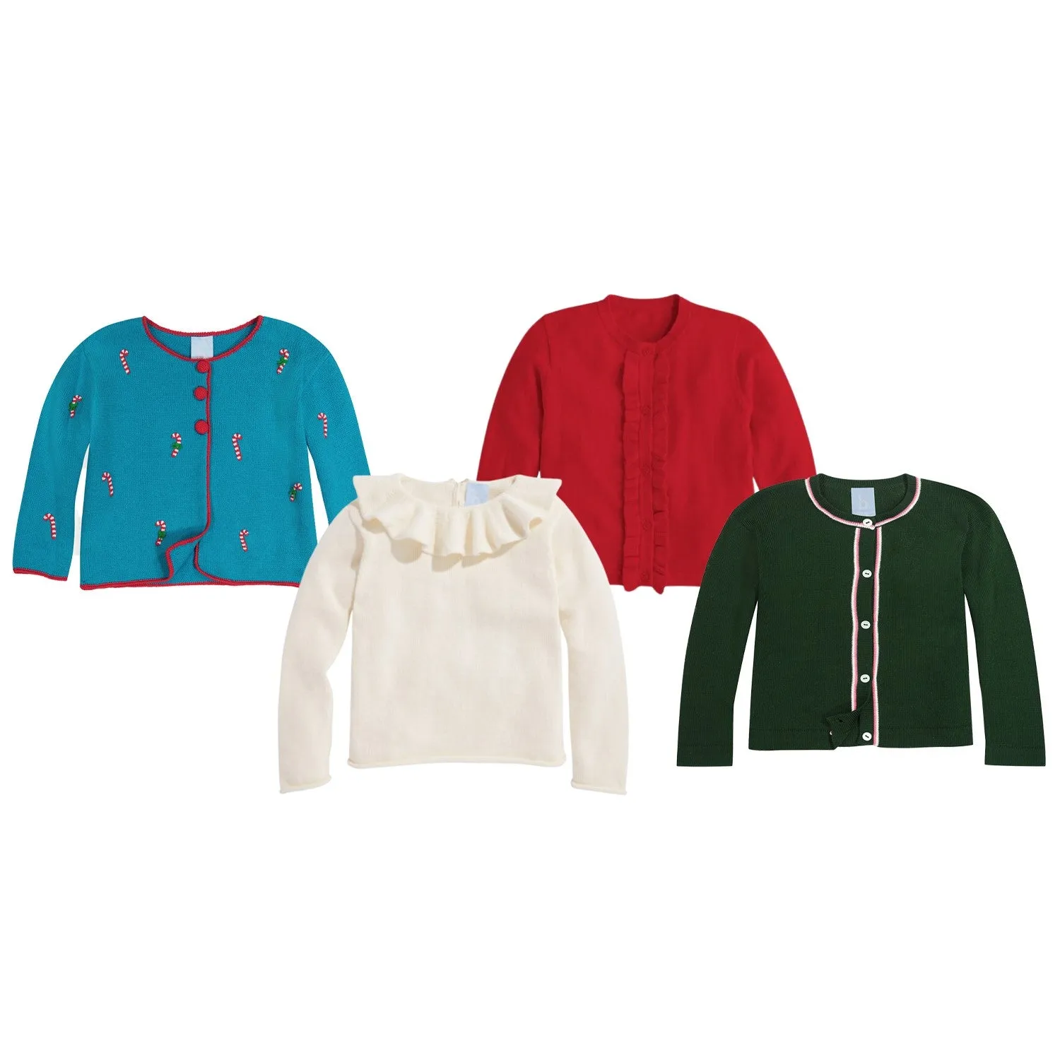 Ruffle Neck Pullover -- Ivory