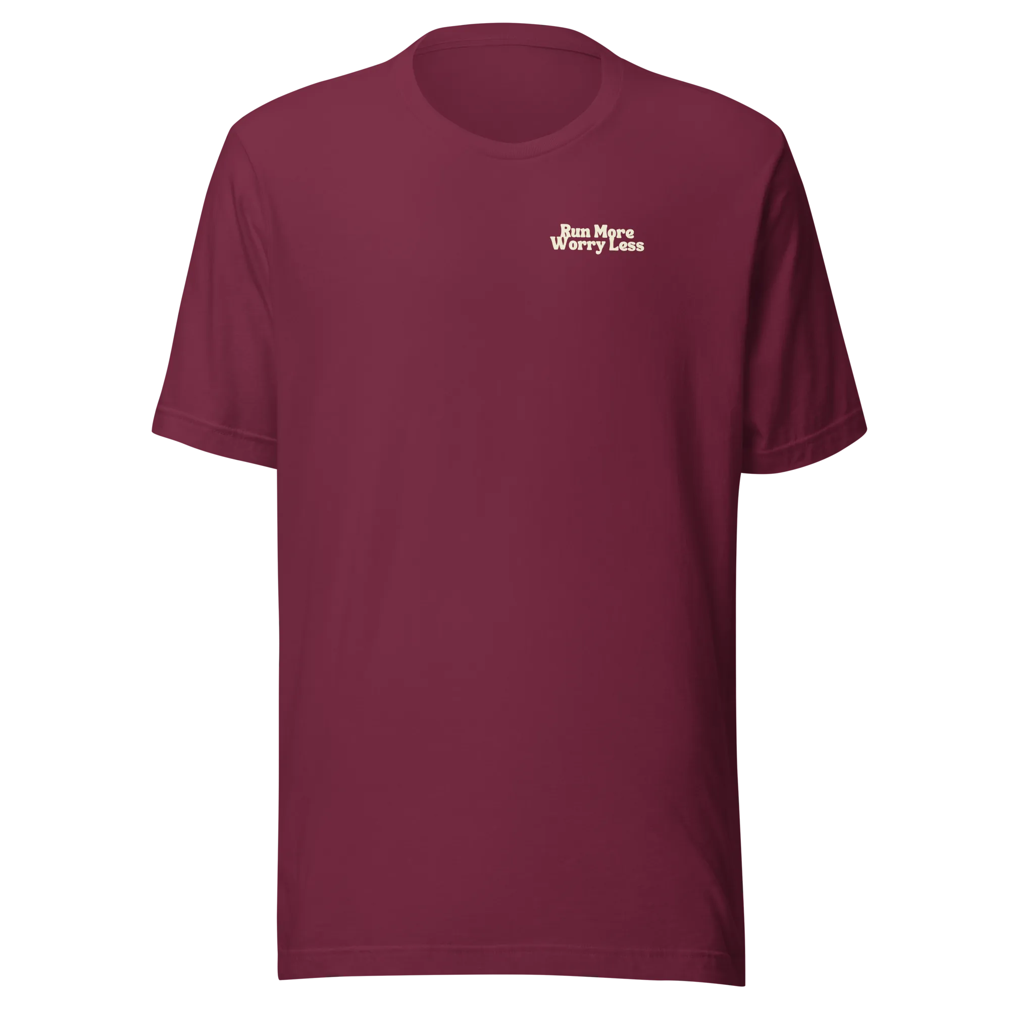 Run More Worry Less Graphic Women's T-Shirt