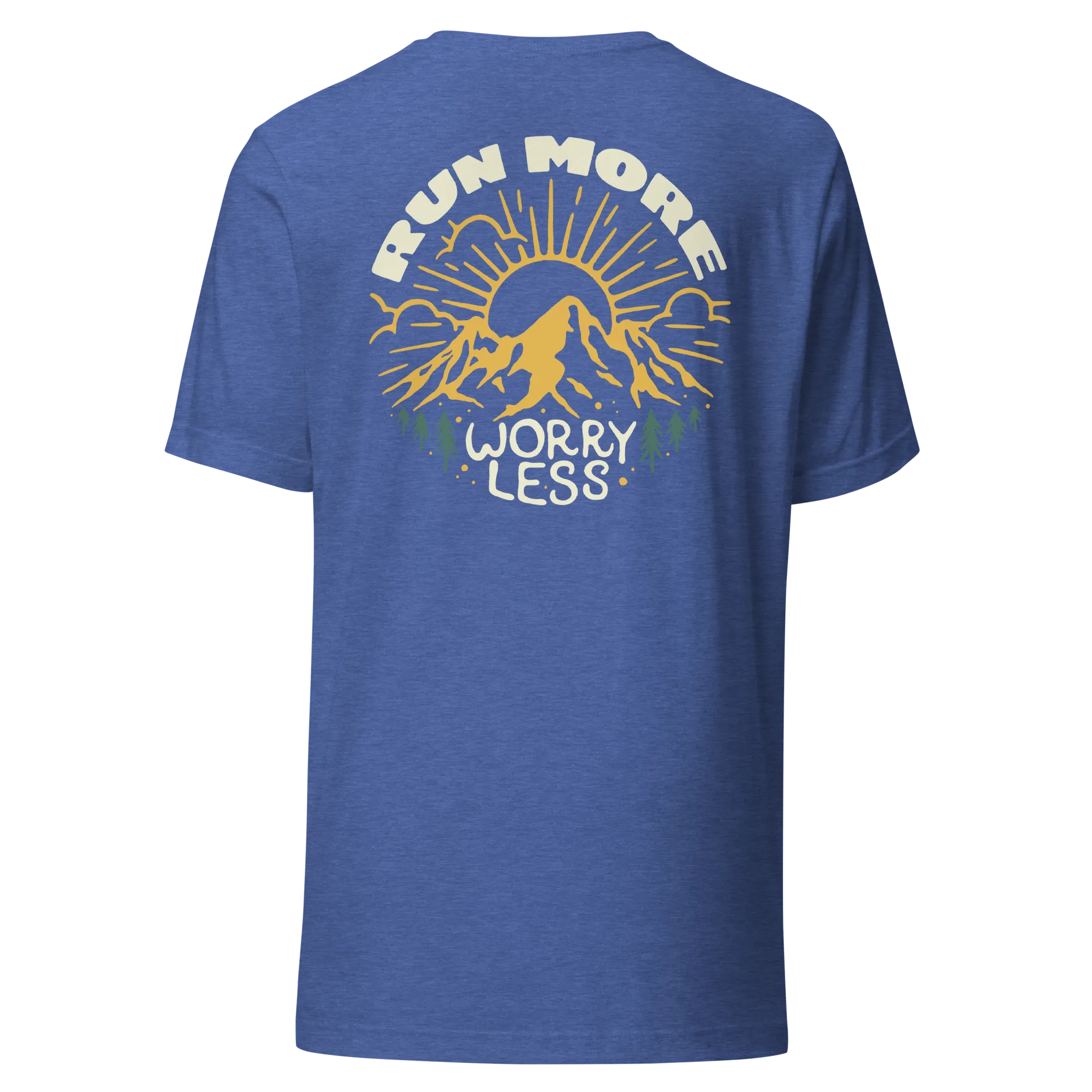 Run More Worry Less Graphic Women's T-Shirt