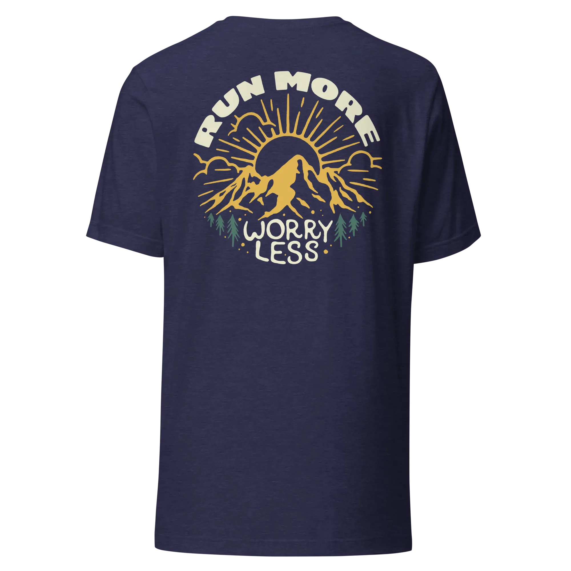 Run More Worry Less Graphic Women's T-Shirt