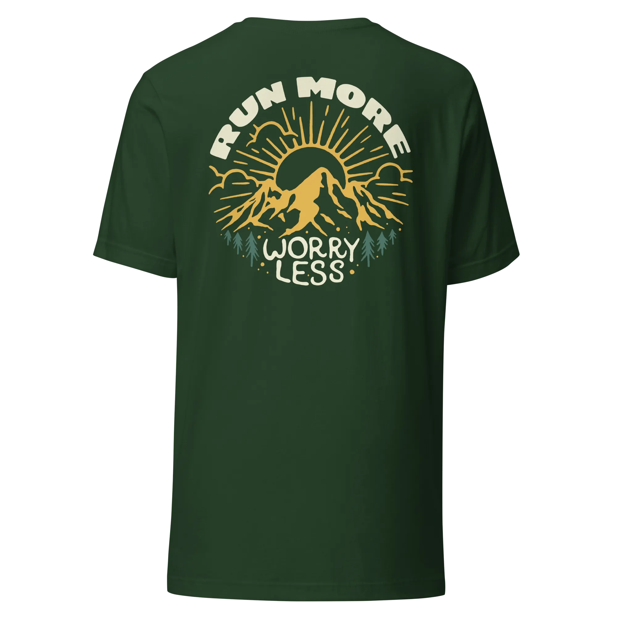 Run More Worry Less Graphic Women's T-Shirt