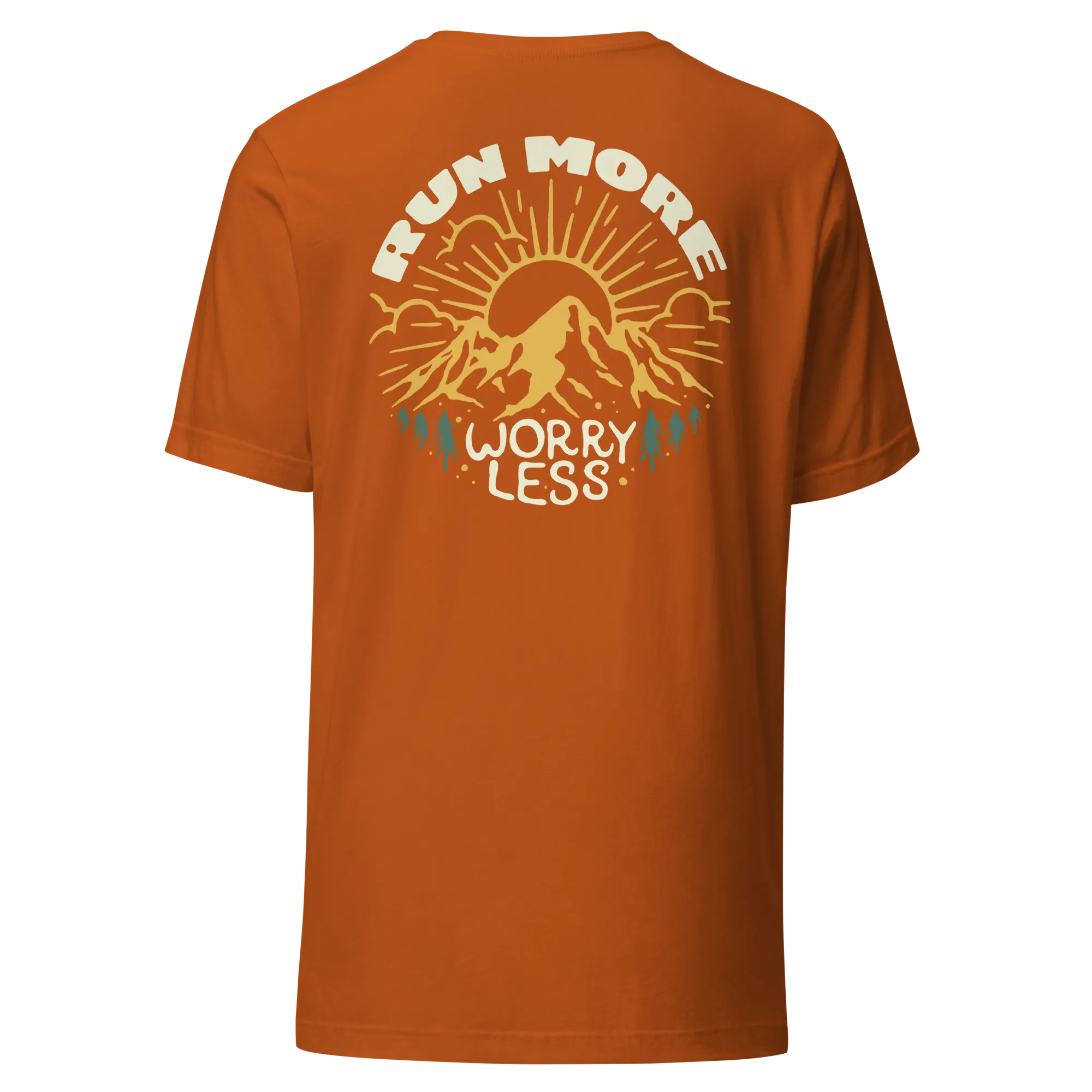 Run More Worry Less Graphic Women's T-Shirt