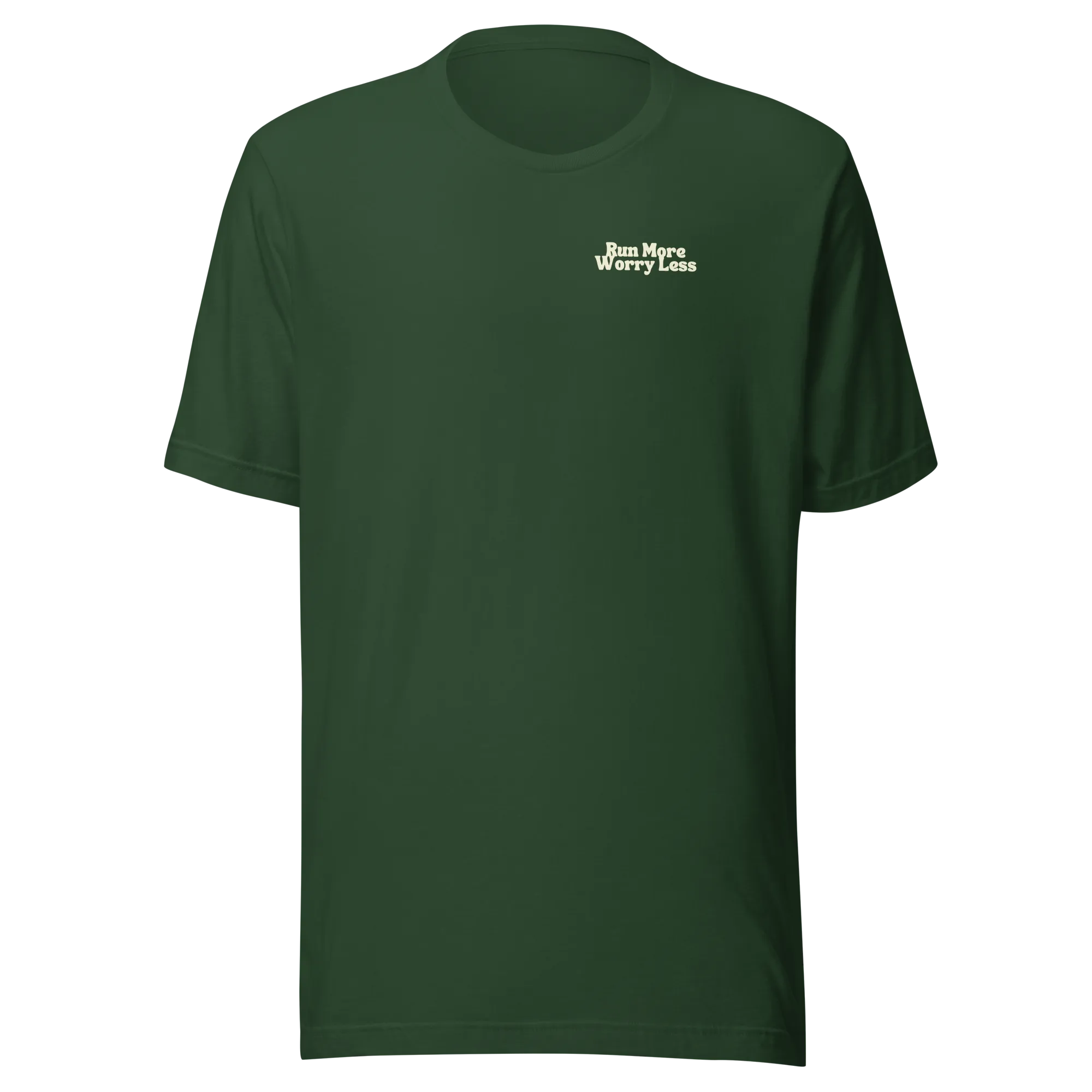 Run More Worry Less Graphic Women's T-Shirt