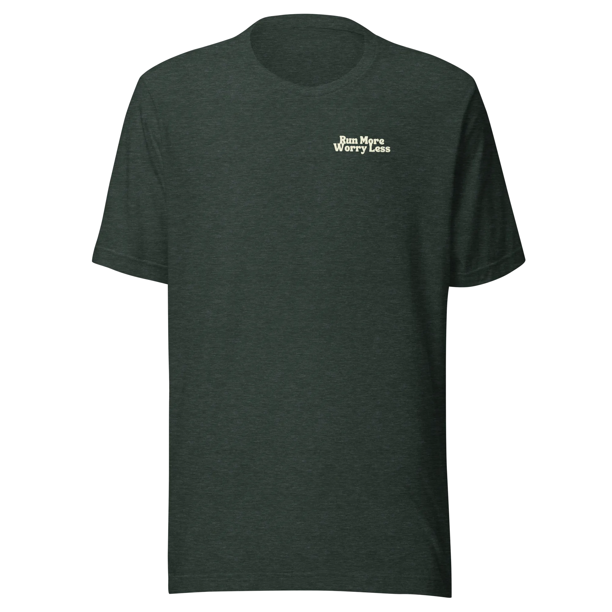 Run More Worry Less Graphic Women's T-Shirt