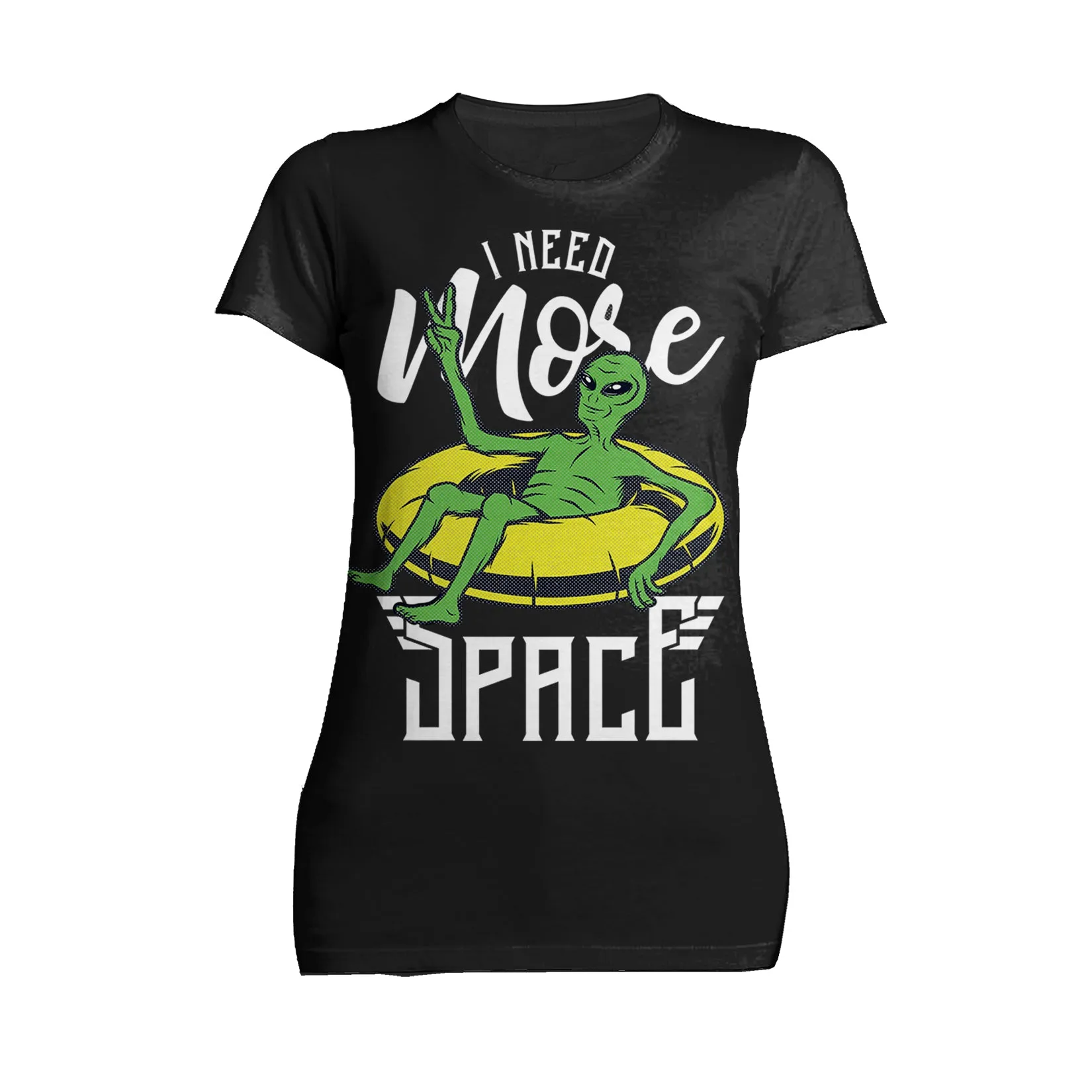 Science Space I Need More Alien X Parody Nerd Geek Chic Lol Official Women's T-shirt