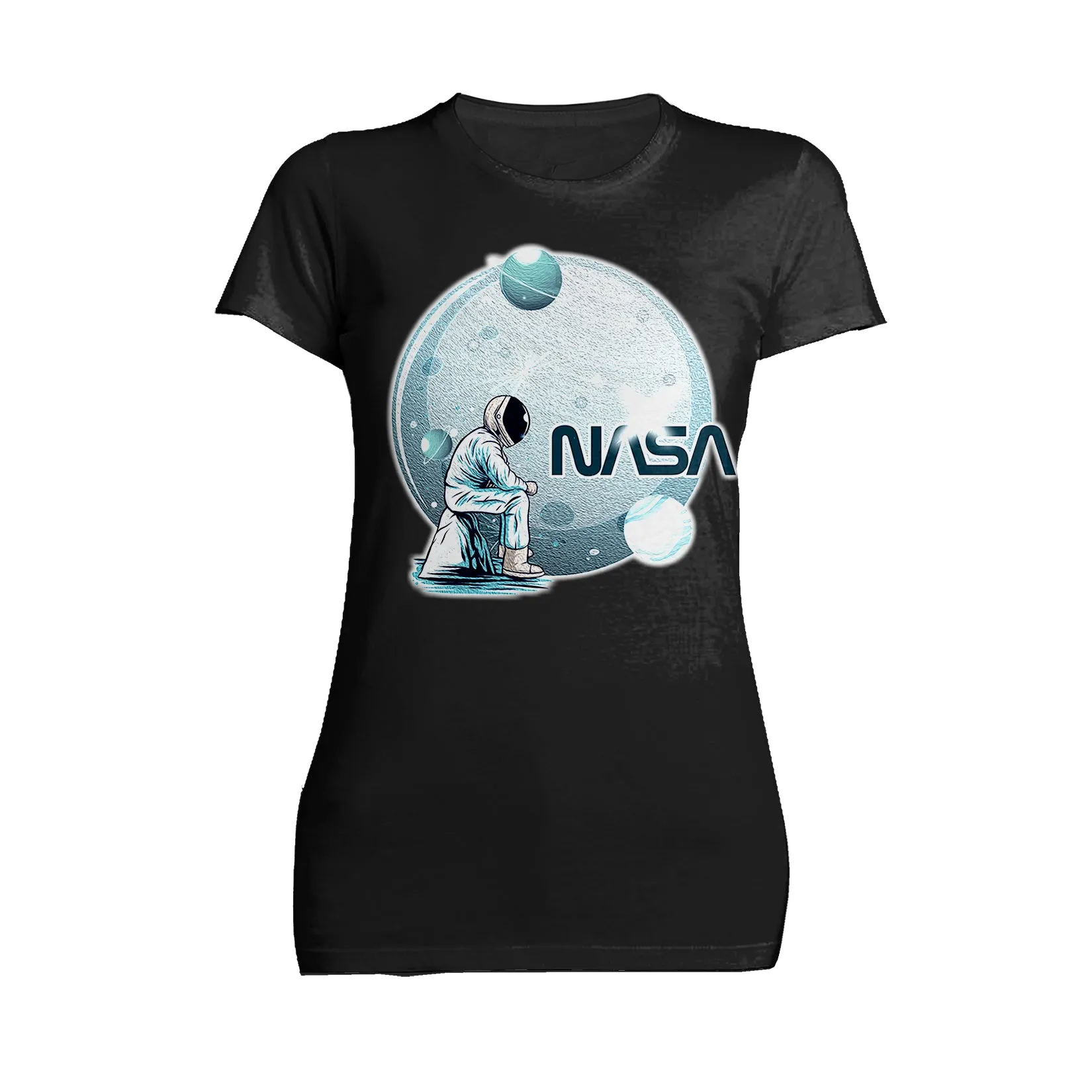 Science Space NASA Astronaut Moon Rock Star Nerd Geek Chic Official Women's T-shirt