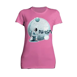 Science Space NASA Astronaut Moon Rock Star Nerd Geek Chic Official Women's T-shirt