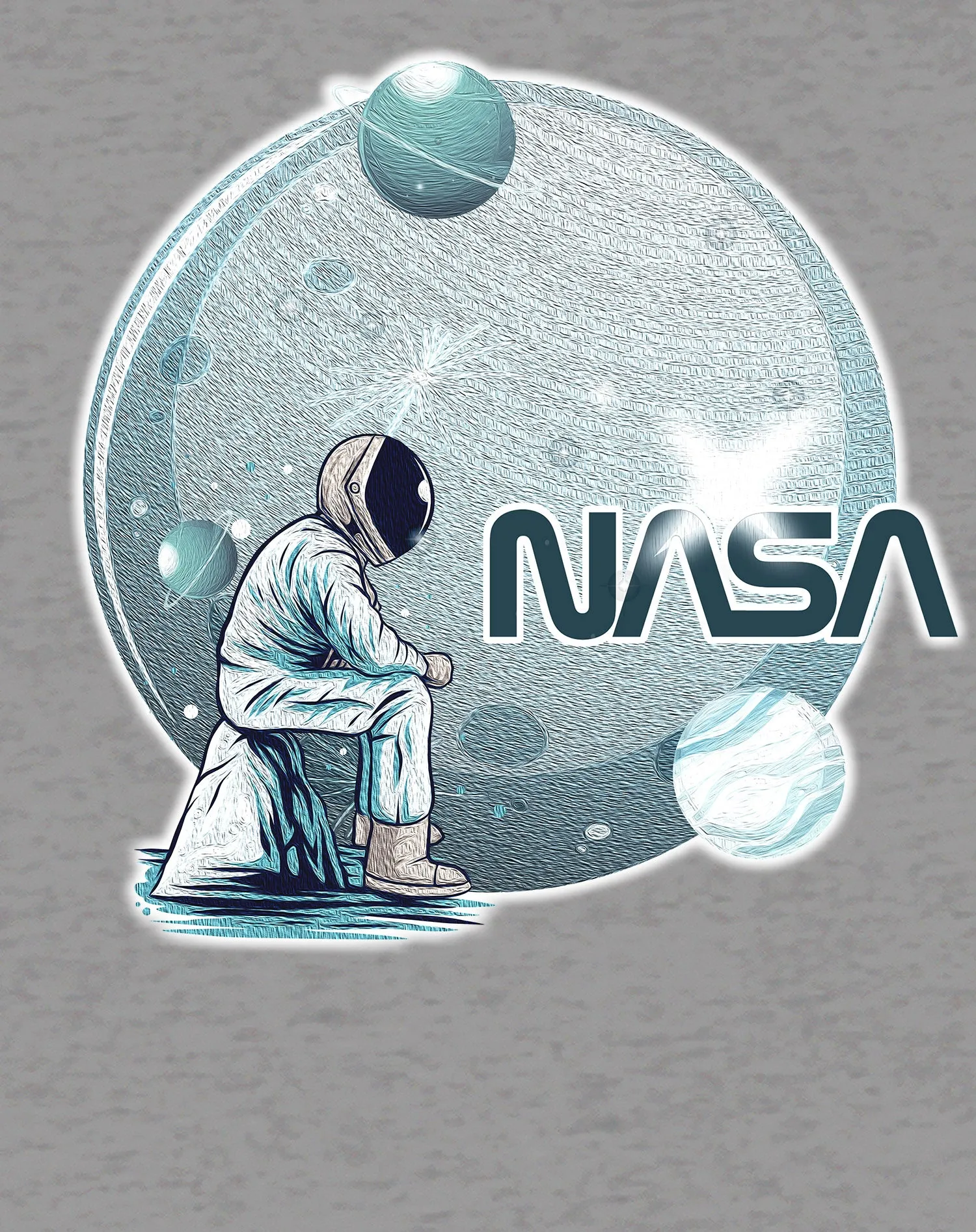 Science Space NASA Astronaut Moon Rock Star Nerd Geek Chic Official Women's T-shirt