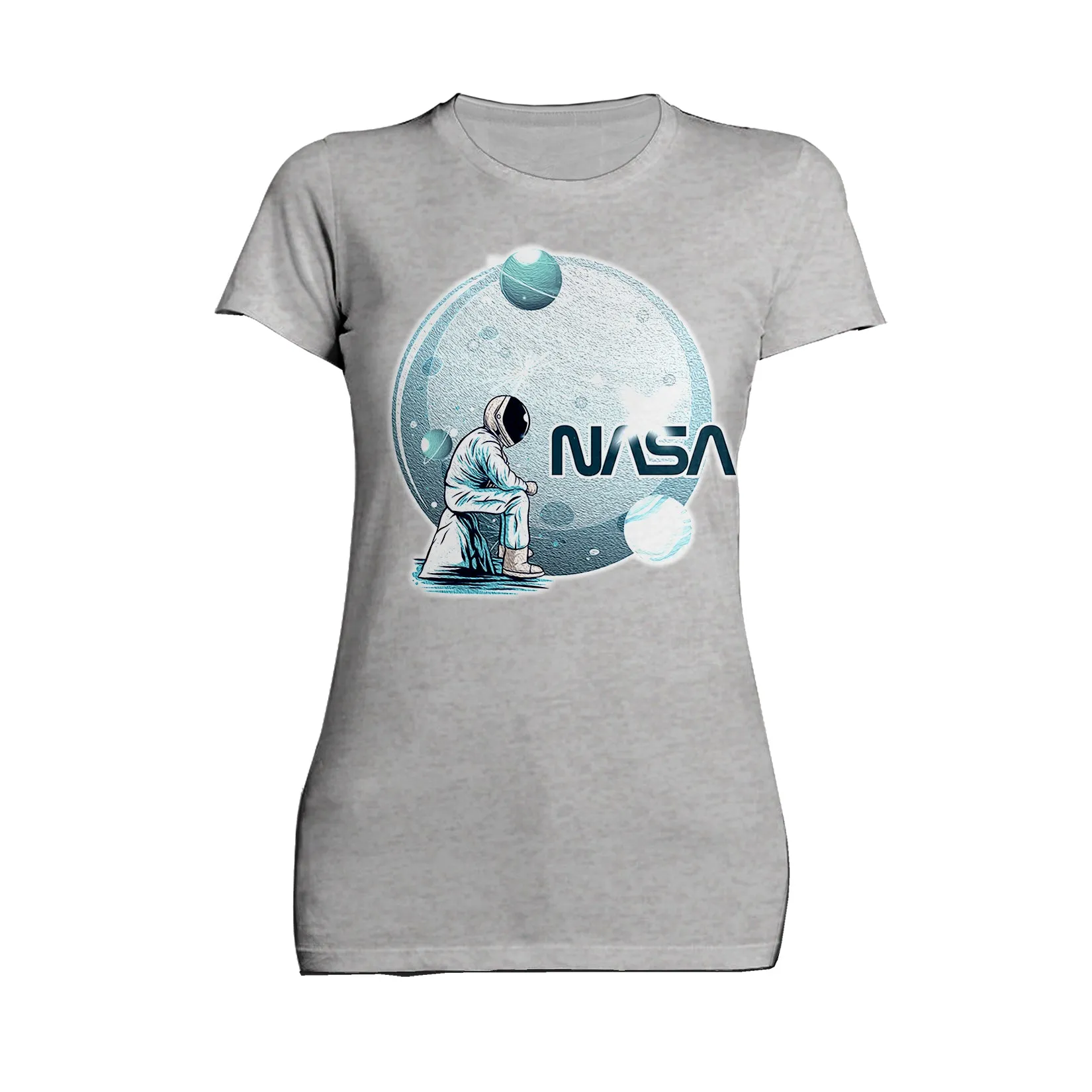 Science Space NASA Astronaut Moon Rock Star Nerd Geek Chic Official Women's T-shirt
