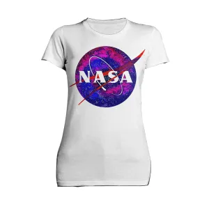 Science Space NASA Logo Classic Planet Galaxy Nerd Geek Chic Official Women's T-shirt