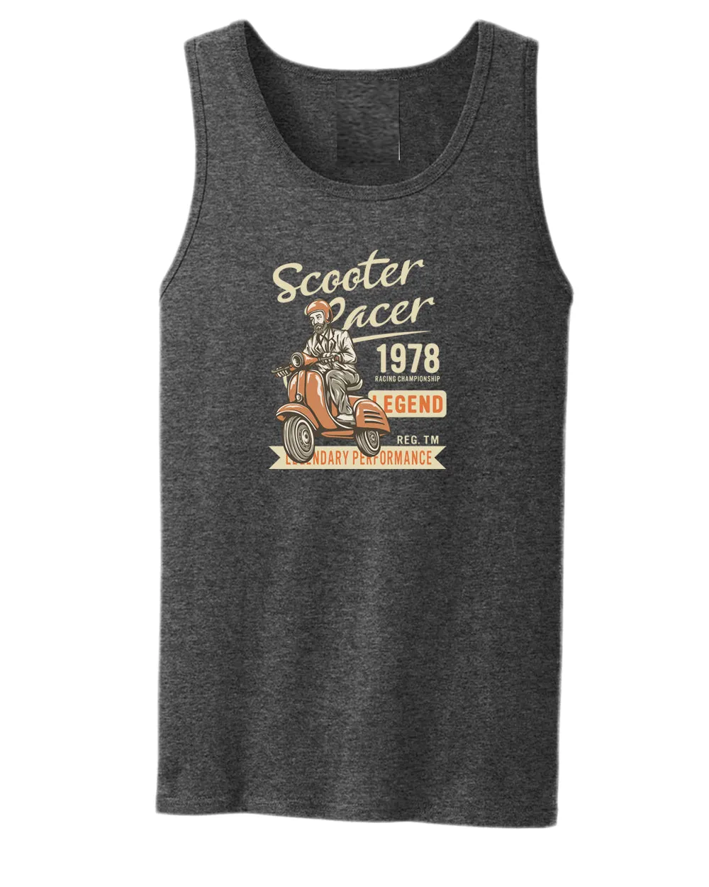 Scooter racer 1978 legend motorcycle tank top