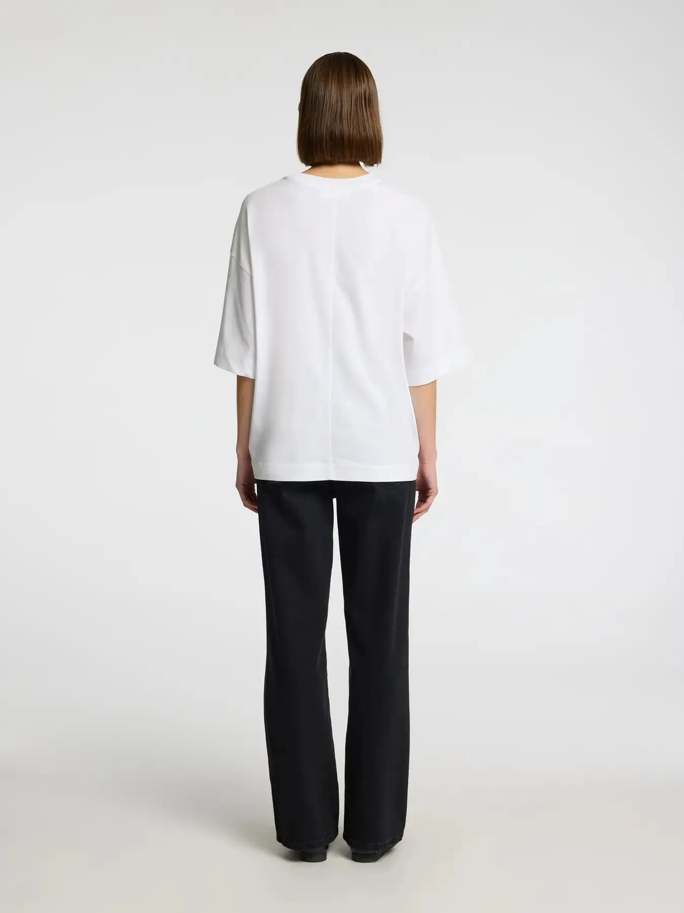 Selected Femme - T-shirt - Oversized Hvid - Colwoman