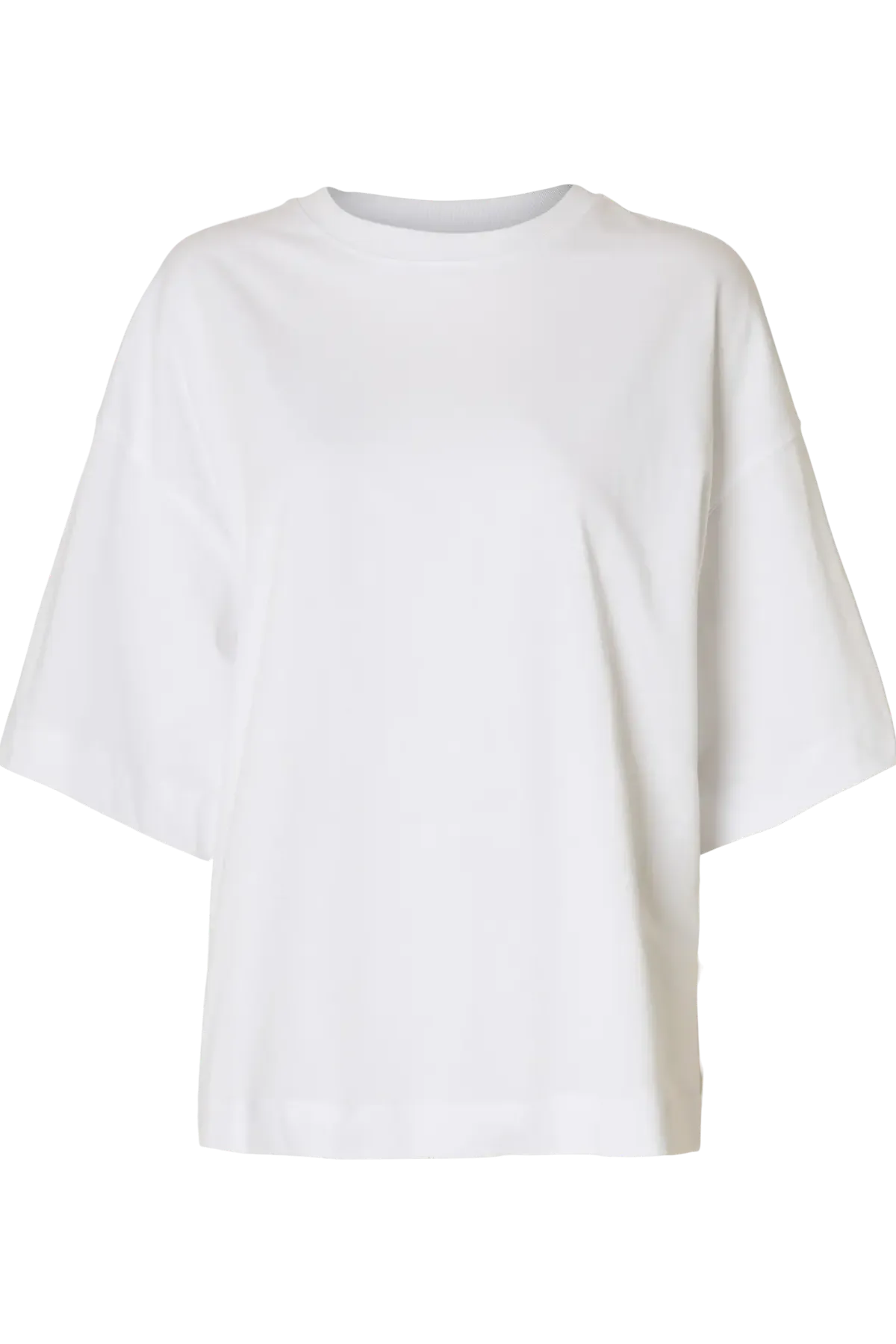 Selected Femme - T-shirt - Oversized Hvid - Colwoman