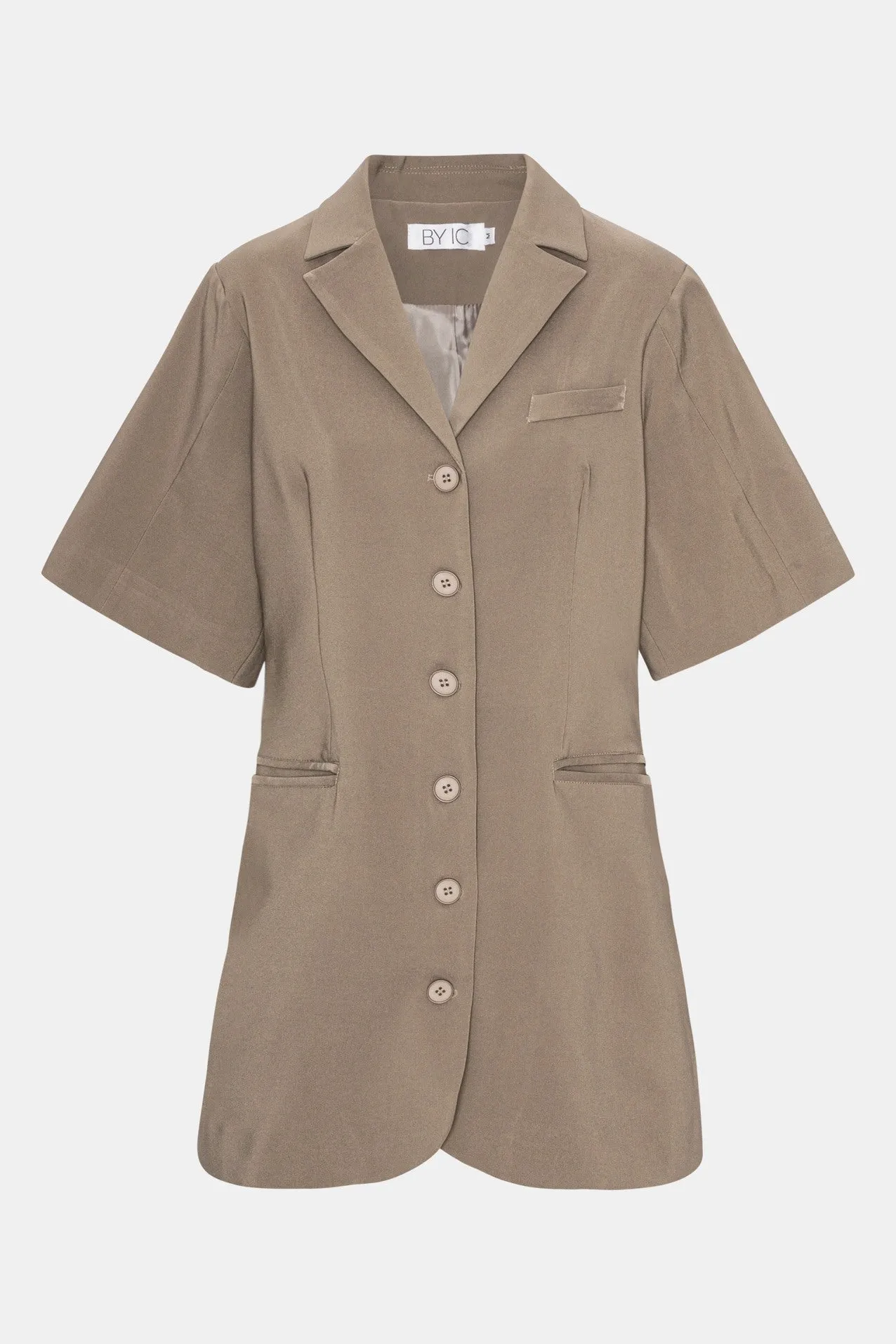 SelmaIC Blazer Kjole - Mørk Beige