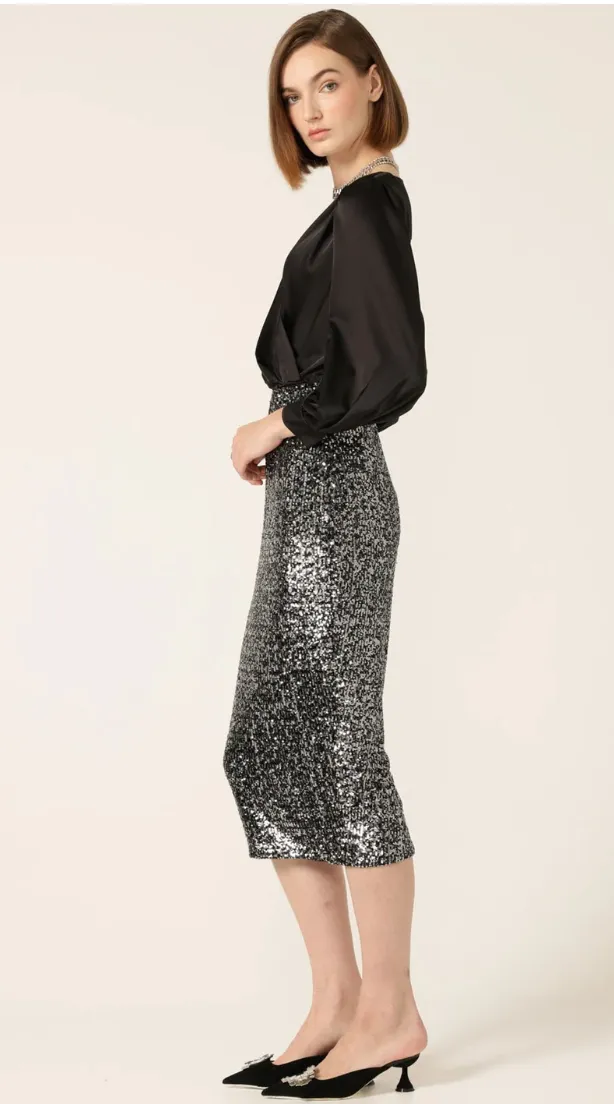 Sequin Pencil Skirt