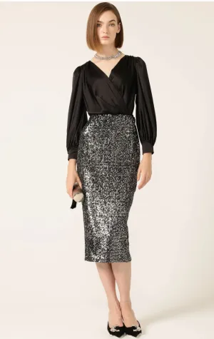 Sequin Pencil Skirt