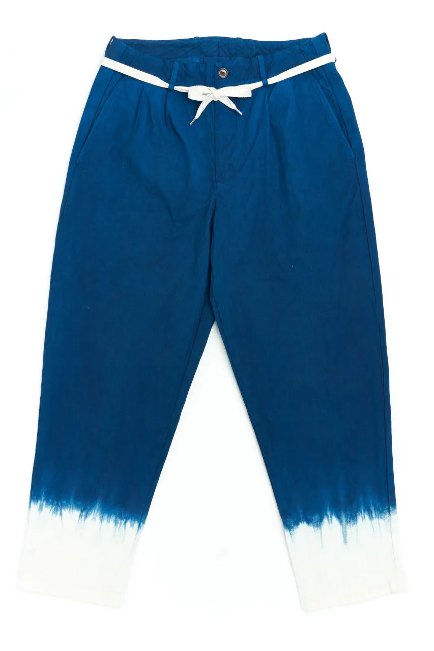 Seuvas Tapered Pants Canvas Natural Kyoto Indigo