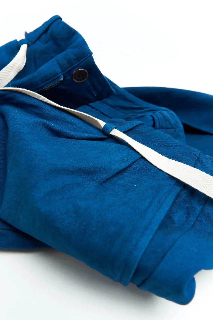 Seuvas Tapered Pants Canvas Natural Kyoto Indigo