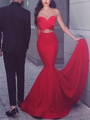 Sexy Tube Top Bag Hip Dress Long Skirt
