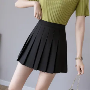Sexy Women Pleated Skirt Summer High Waist Pink Mini Skirt Girls Dance Skirt