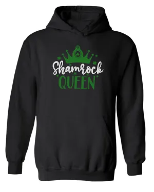 Shamrock Queen hoodie women st patrick's day hoodie