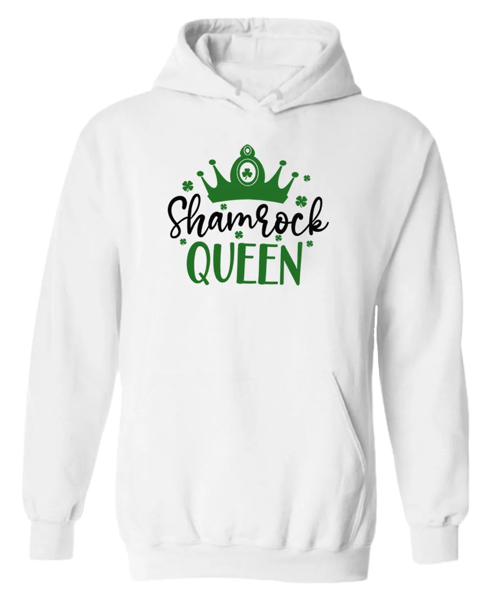 Shamrock Queen hoodie women st patrick's day hoodie