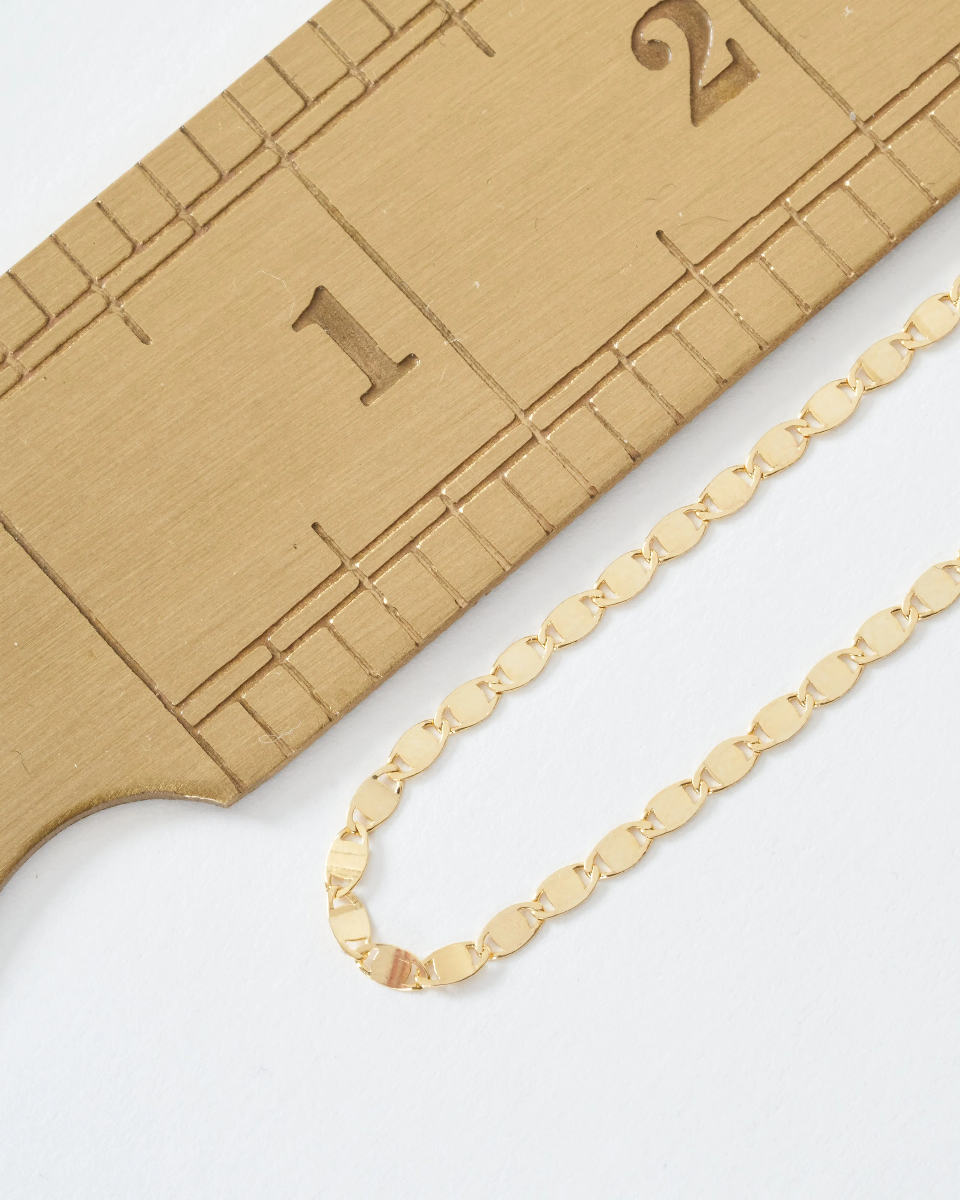 shimmer chain necklace