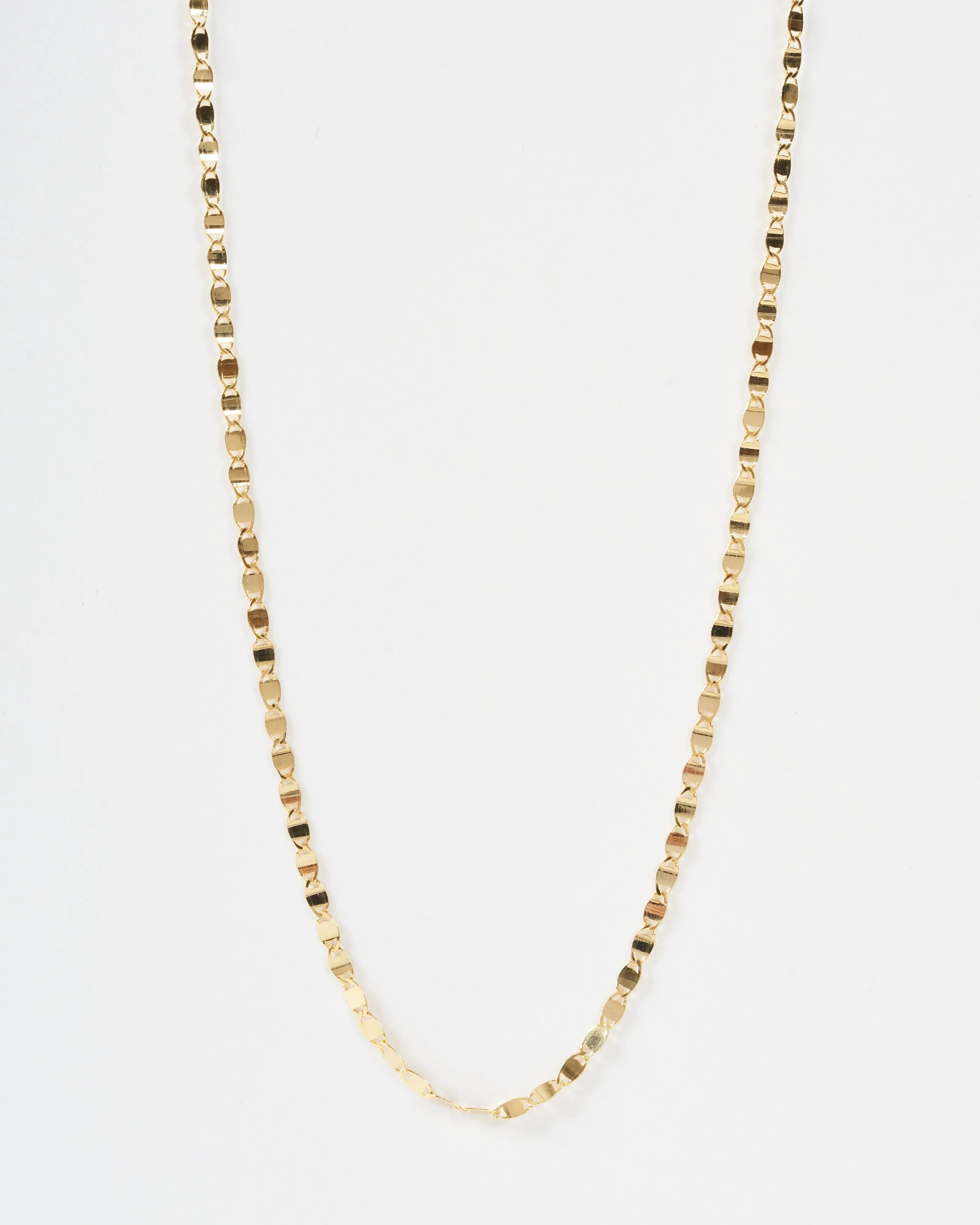 shimmer chain necklace