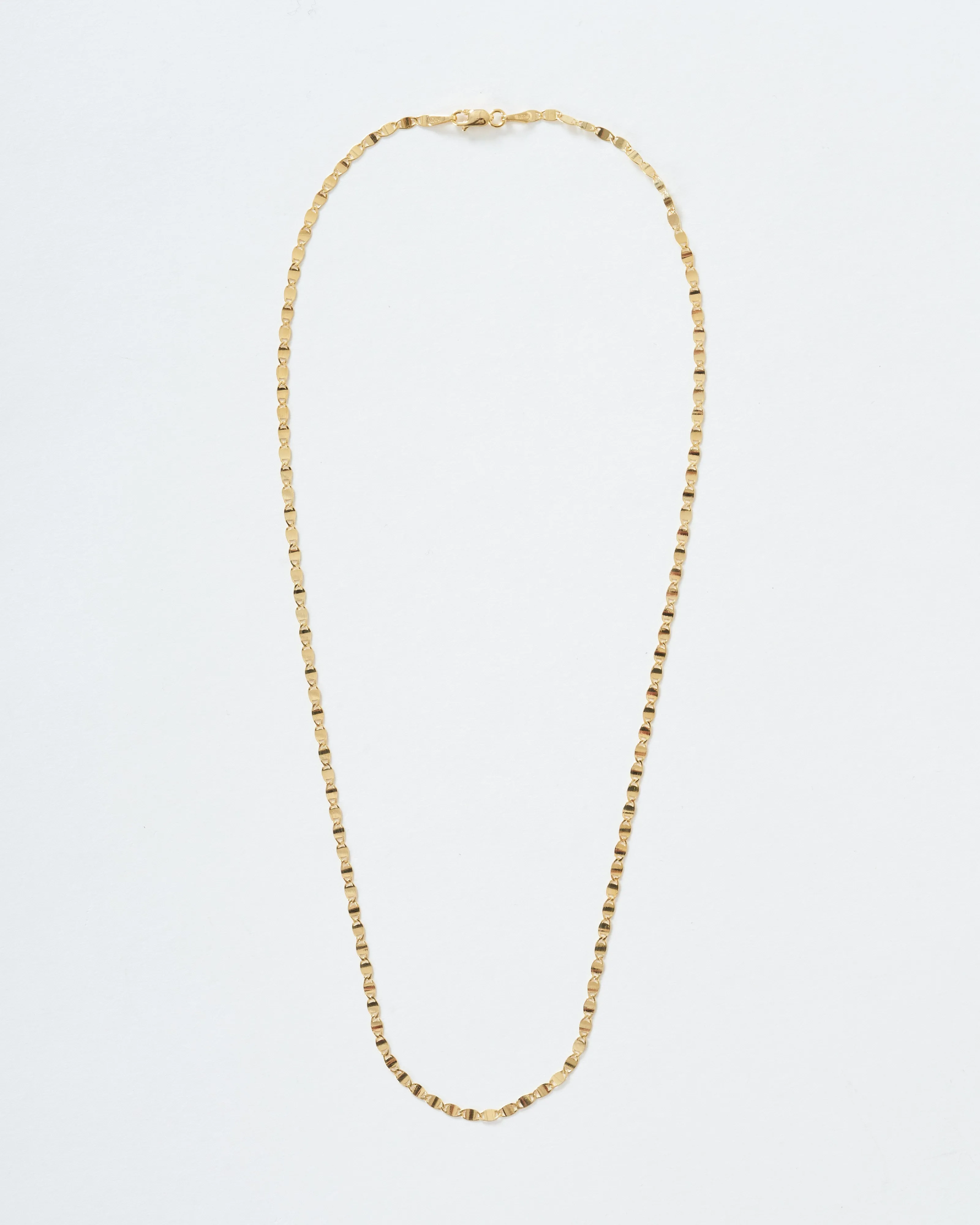 shimmer chain necklace