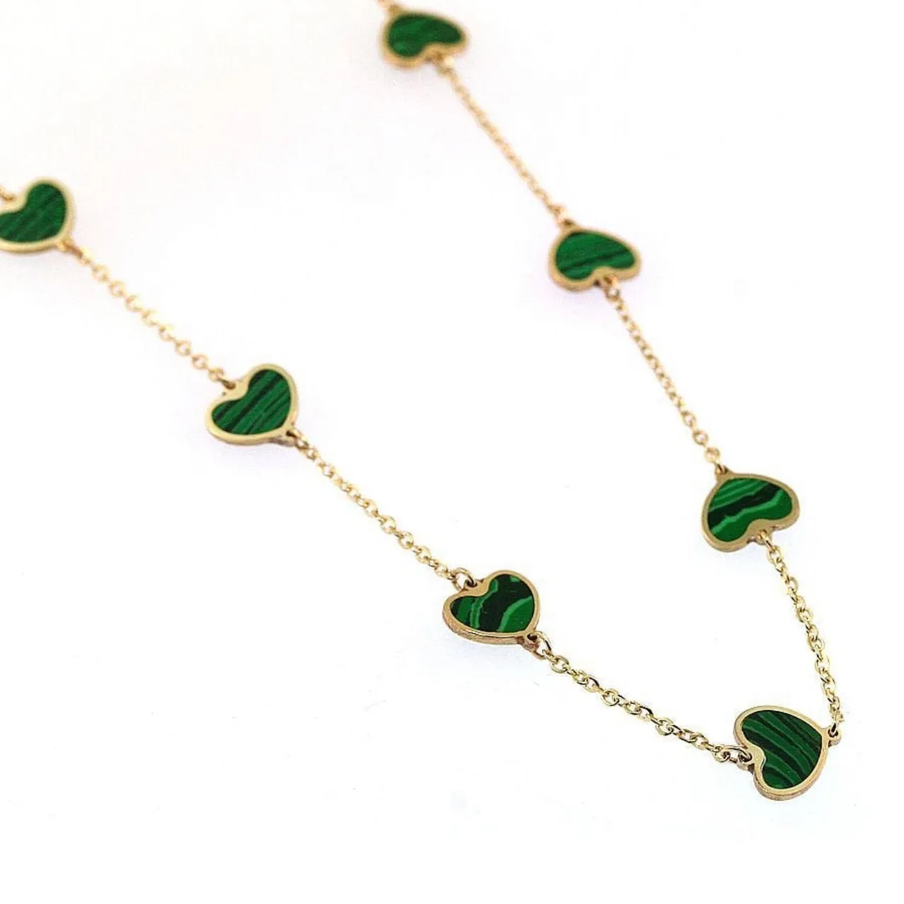 Sideway Hearts Necklace Gold 14K