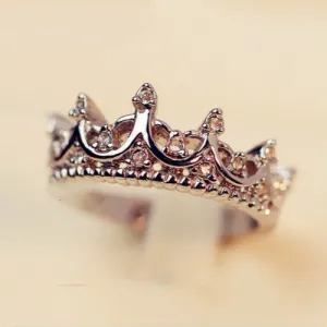 Silver Crown Ring