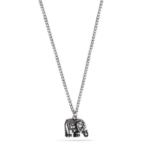 SILVER ELEPHANT PENDANT  NECKLACES #SWR-CP4187A.SIL (SE11)