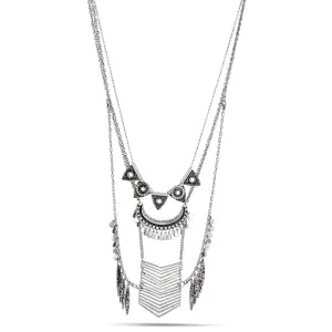 SILVER MULTILAYERED  NECKLACES #SQ542-20S (LD3)