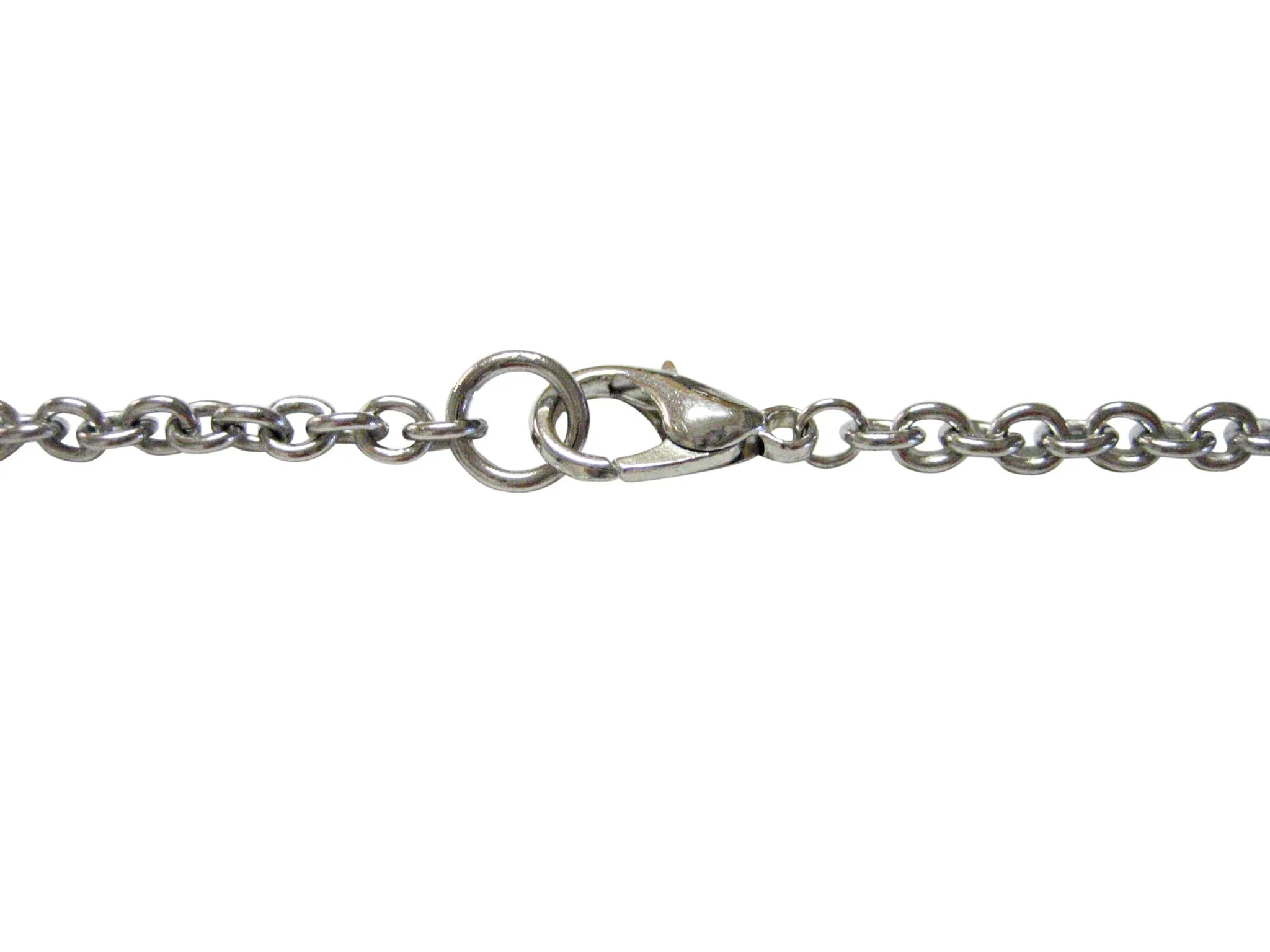 Silver Toned Shiny Textured Lion Pendant Necklace