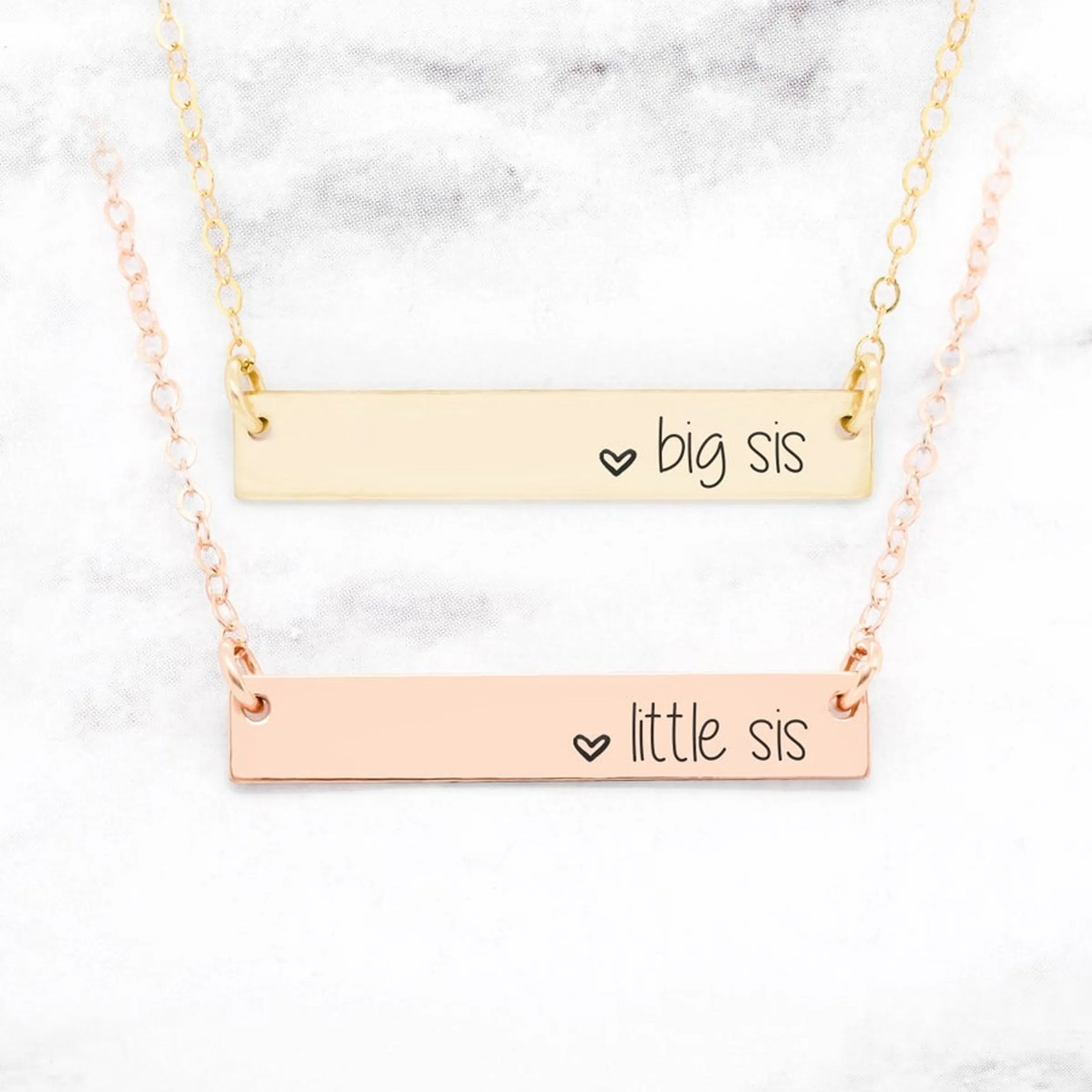 Sister Necklaces - Set of 2 Sister Necklaces