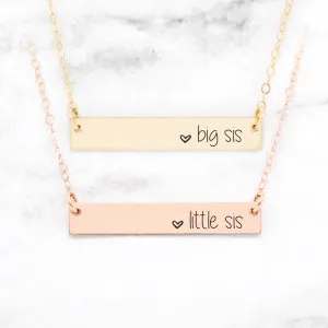 Sister Necklaces - Set of 2 Sister Necklaces