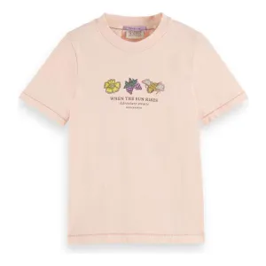 Slim-Fit Artwork T-Shirt - Peach