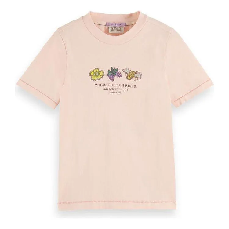 Slim-Fit Artwork T-Shirt - Peach