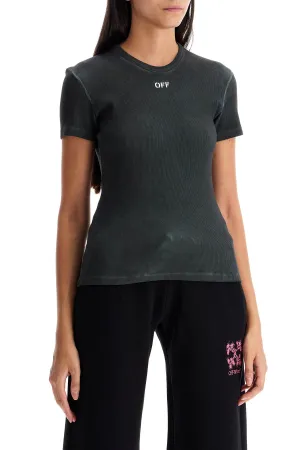 slim fit ribbed t-shirt for