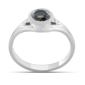 Smoky Quartz Silver Rings