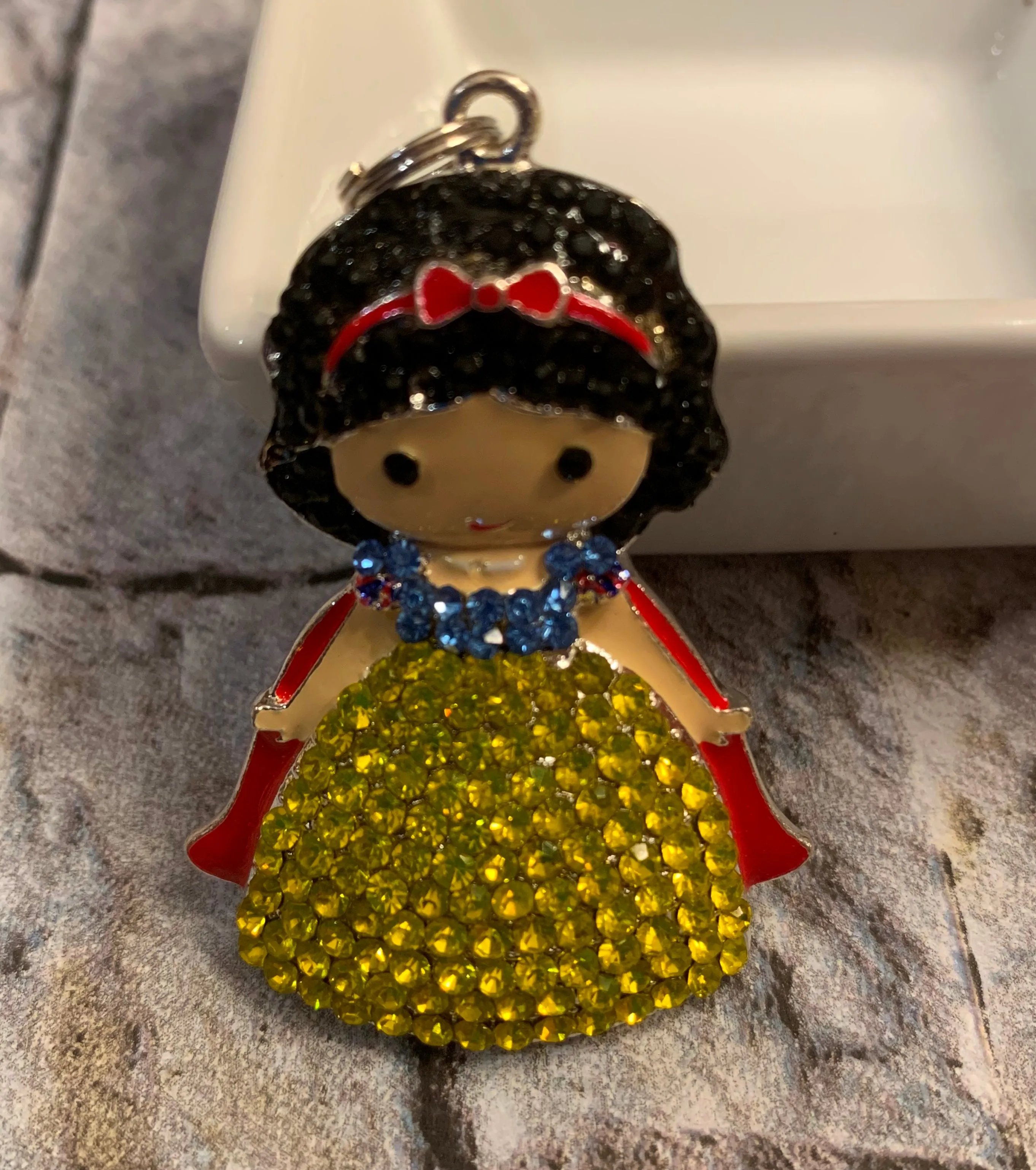 Snow White Rhinestone Pendant