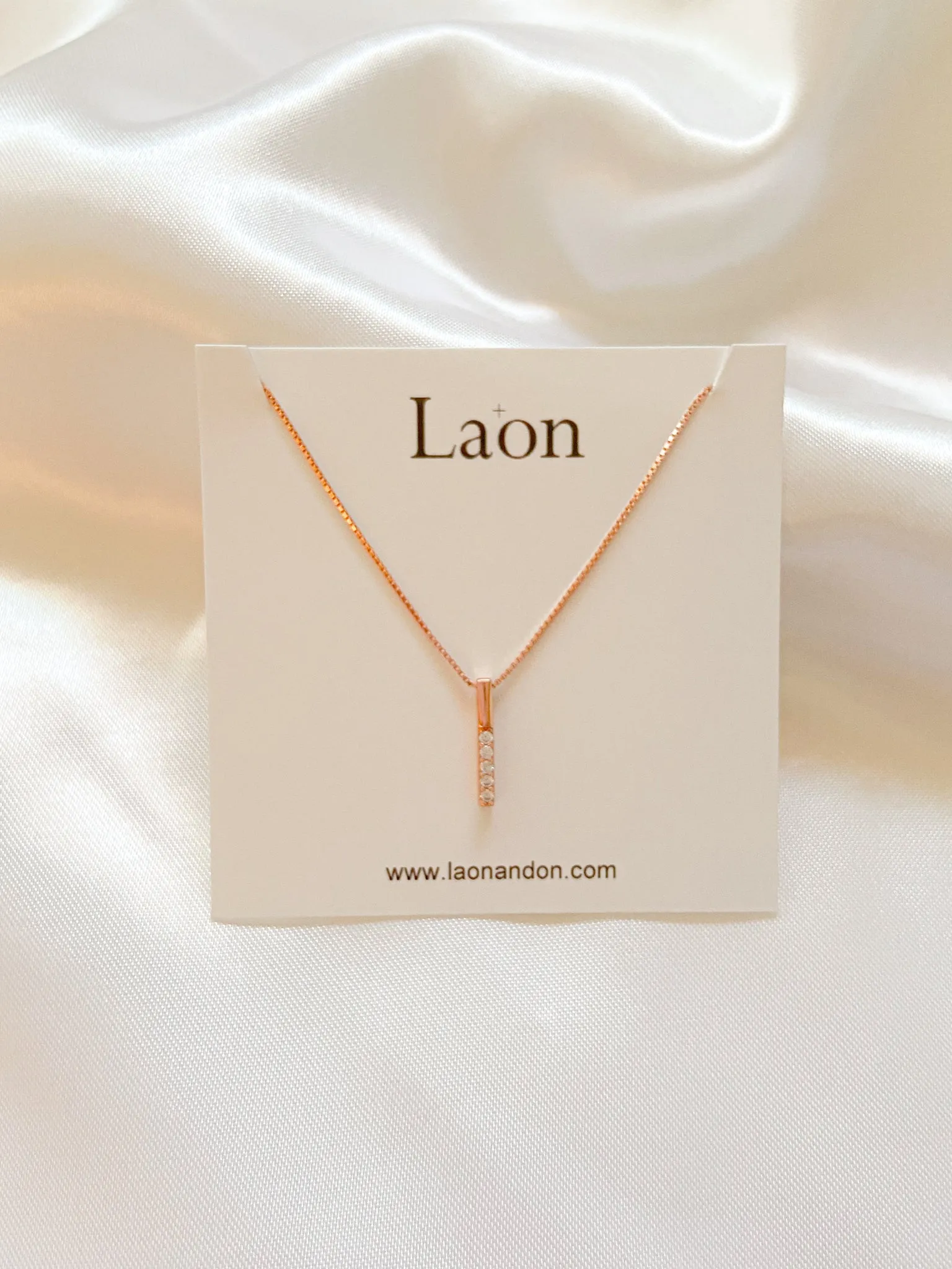 Snowdrop Necklace - Rose Gold