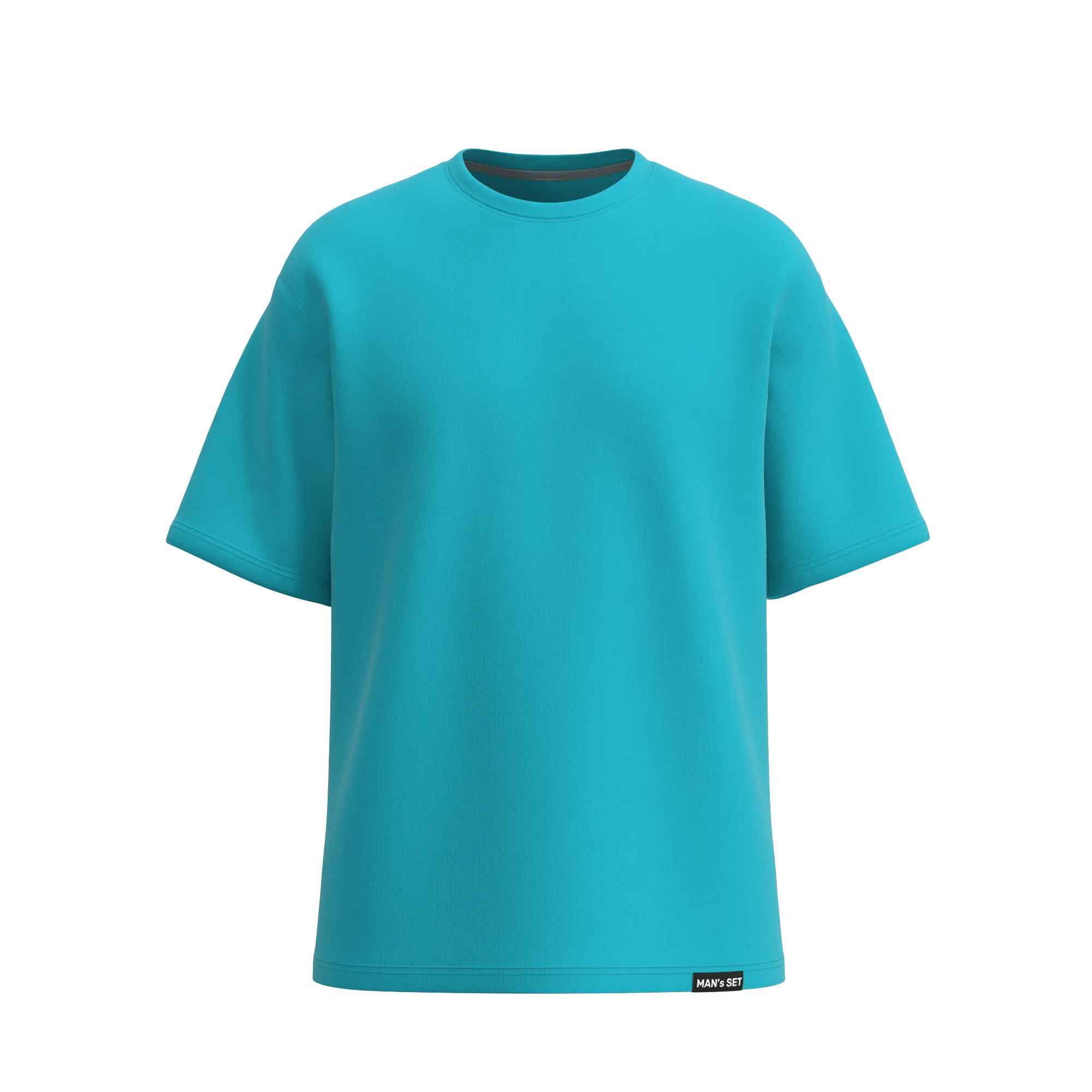 Soft Cotton Oversized T-Shirt, Dark Mint