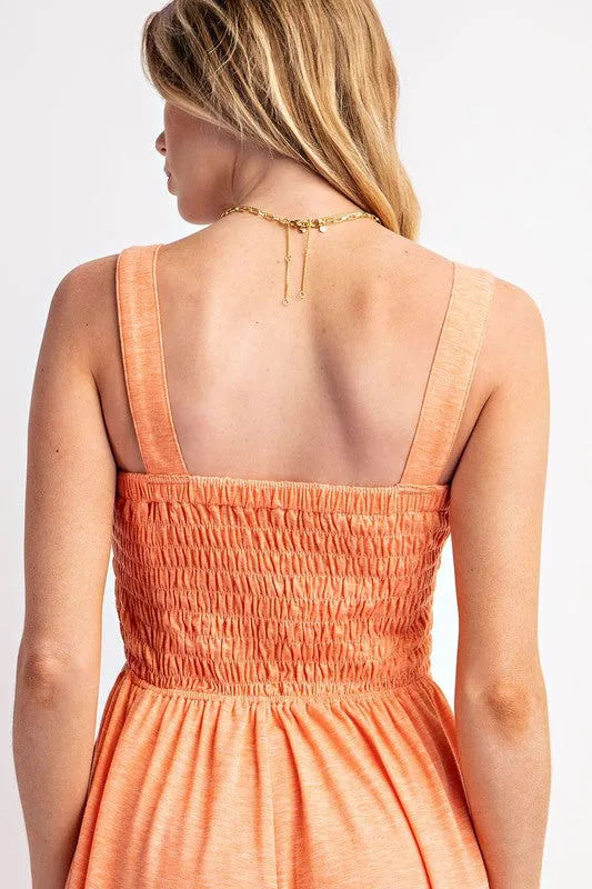 Soft Jersey Comfortable Sleeveless Wide Leg Jumpsuit