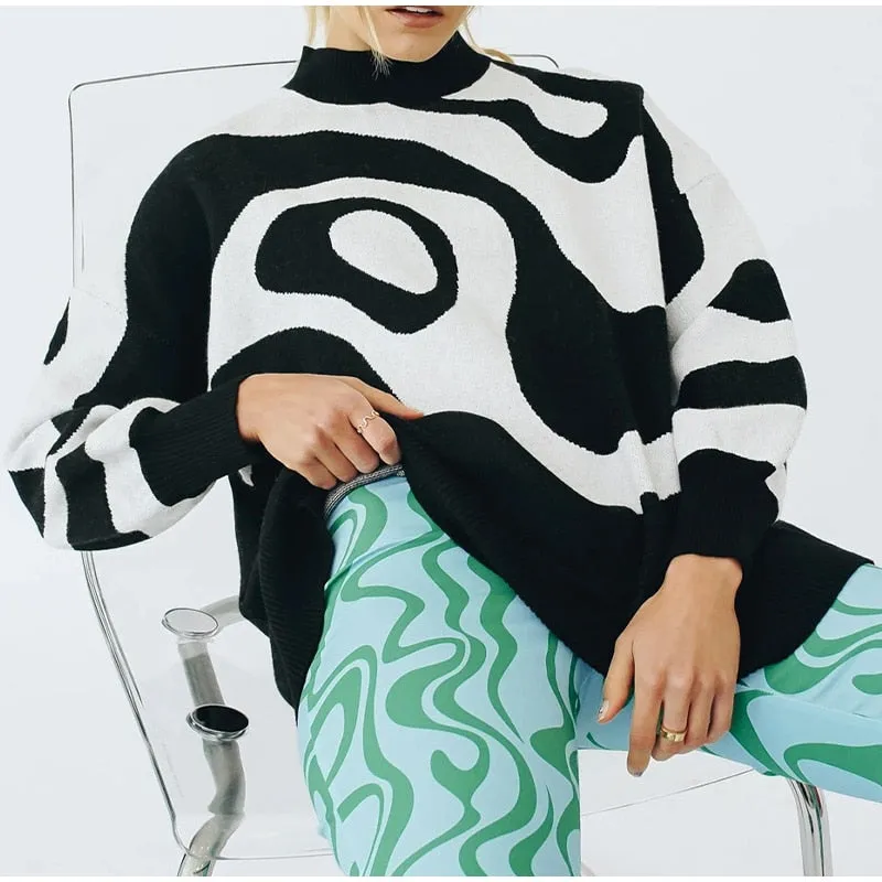 Soft Loose Tops Lady Long Sleeve Sweaters